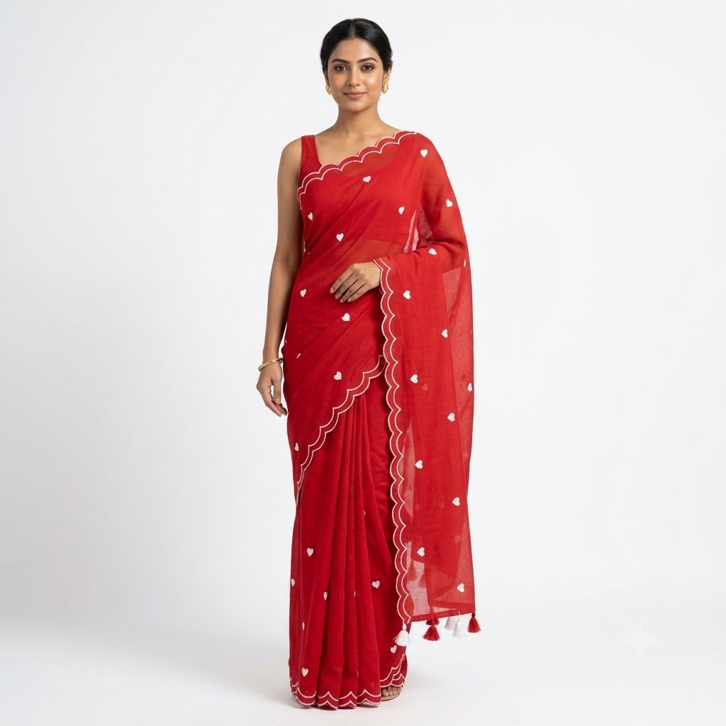 Royal Red Silk  Saree