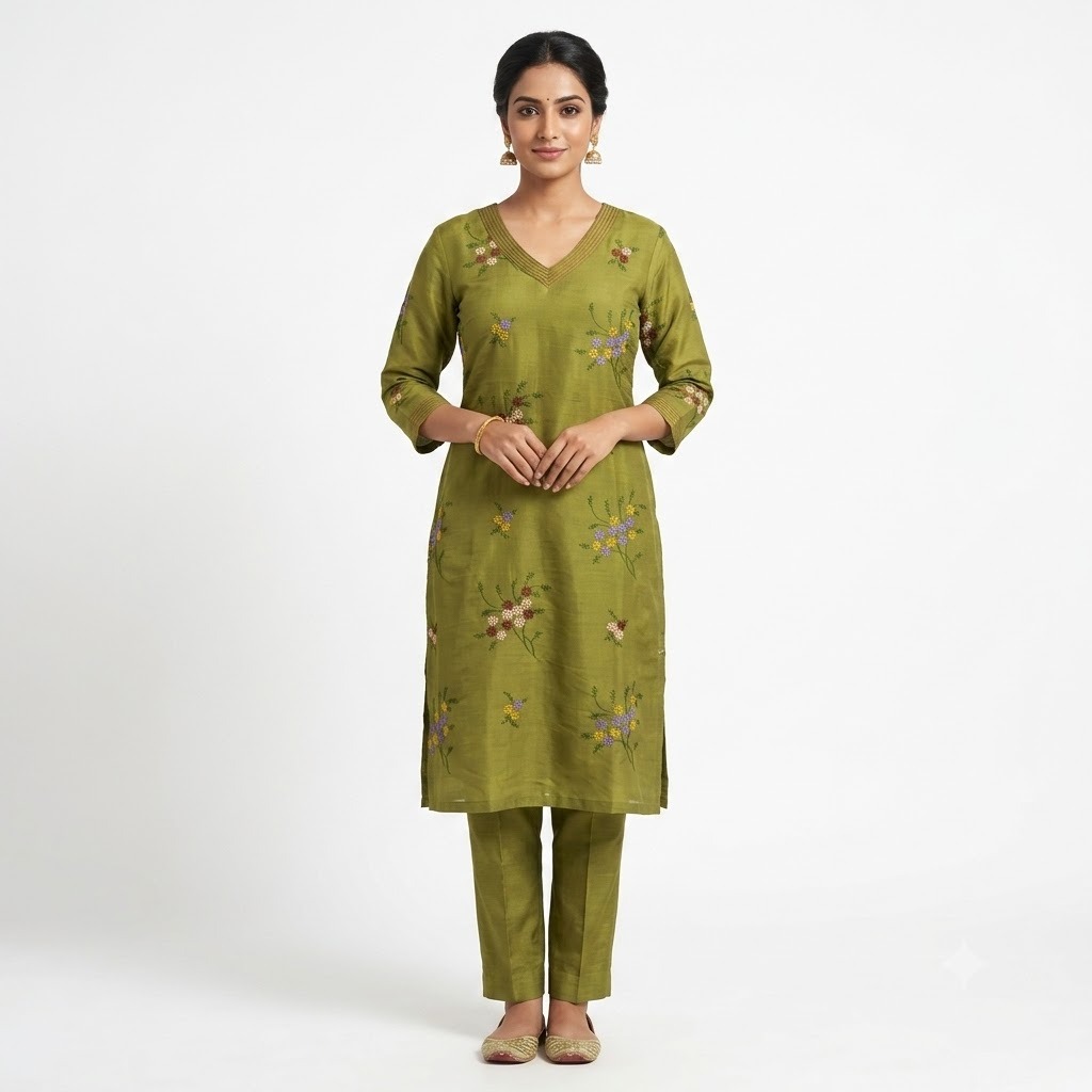 Elegant Olive Ethnic Wear for Women